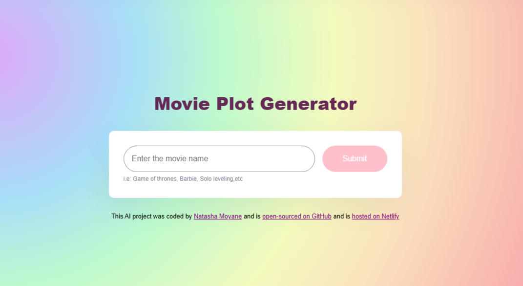 movie plot generator image